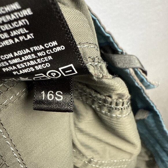 Kuhl Cargo Capri Pants Women’s Size 10 Grey Hiking‎ Stretch Floral Embroidery - Picture 15 of 16